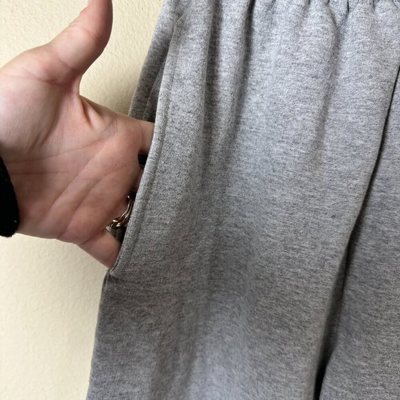 HANES Premium EcoSmart Classic Grey Jogger Sweatpants w/ Pockets Size Small - Picture 3 of 9